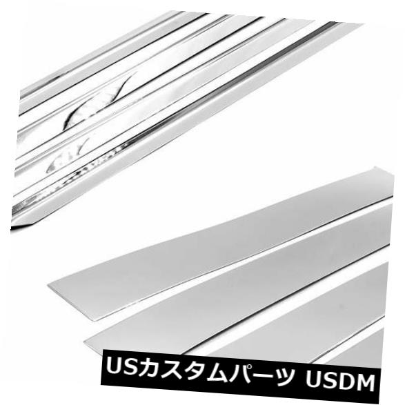 ドアピラー 09-18用ダッジRAMポリッシュステンレススチール窓枠+ドアピラーQUAD CAB For 09-18 Dodge RAM Polished Stainless Steel Window Sills+Door Pillars QUAD CAB 【並行輸入品】