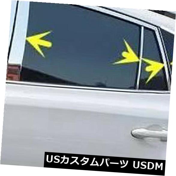 ドアピラー トヨタRAV4 2013-2018ステンレスウィンドウセンターピラーウィンドウミドルカバー For Toyota RAV4 2013-2018 Stainless Window Center Pillar Window Middle Cover 【並行輸入品】