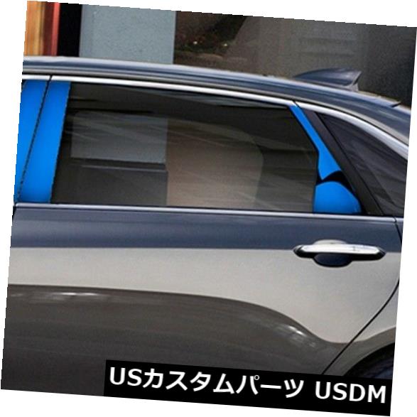 ドアピラー キャデラックCT6 2016-2017 2018年のための6x青い鋼鉄側面の窓の中心の柱のトリム 6x Blue Steel Side Window Center Pillars Trim For Cadillac CT6 2016-2017 2018 【並行輸入品】