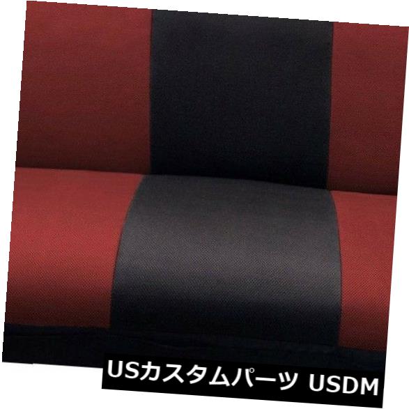 シートカバー メッシュブラック/レッドフルサイズベンチシートカバー、ほとんどの73-99シボレーF / S P / Uトラックにフィット。 Mesh Black/Red FULL SIZE BENCH Seat Cover. Fit Most 73-99 Chevy F/S P/U Trucks. 【並行輸入品】｜カスタムパーツ WORLD倉庫