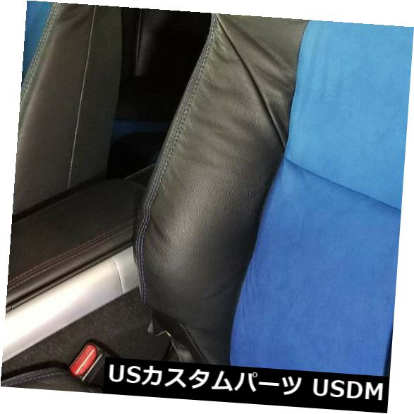 シートカバー 2009-2011マツダRX - 8 R3交換用レザーシートカバーブルーブラック 2009-2011 Mazda RX-8 R3 Replacement Leather Seat Covers Black With Blue 【並行輸入品】|カスタムパーツ WORLD倉庫