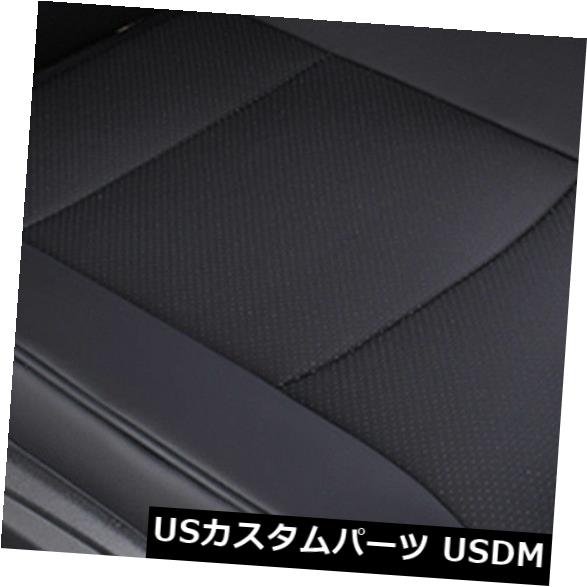 シートカバー 黒ユニバーサルPUレザーカーカバーシートプロテクタークッションフロントソフトパッド Black Universal PU Leather Car Cover Seat Protector Cushion Front Soft Pad 【並行輸入品】|カスタムパーツ WORLD倉庫