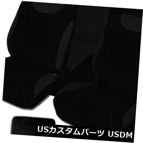 シートカバー フルセットのマットが付いているVWの新しい柔らかい黒い布のカートラックのシートカバー For VW New Soft Black Cloth Car Truck Seat Covers With Mats Full Set 【並行輸入品】