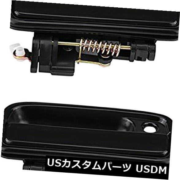 ドアノブ ドアハンドル 外側の外部ドアハンドル黒ペア左とアンプ トヨタタコマ1995 J2A2のための権利 Outside Exterior Door Handle Black Pair Left & Right For Toyota Tacoma 1995 J2A2 【並行輸入品】