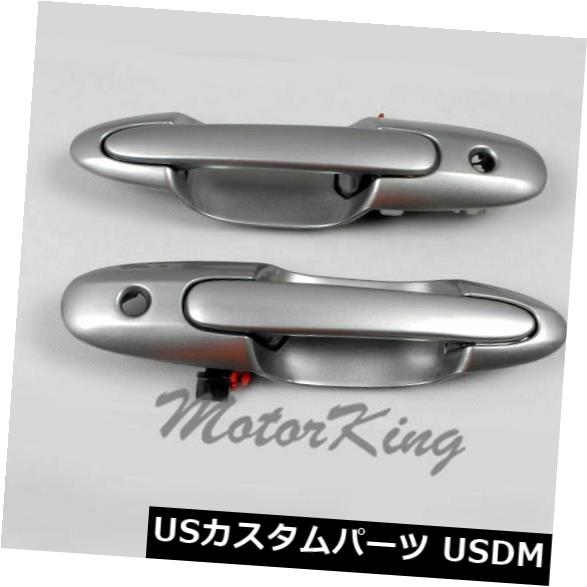 ドアノブ ドアハンドル 00-06 MPVアウトサイドドアハンドルフロント左＆アンプ用 右ペアセット33SシルバーDS393 For 00-06 MPV Outside Door Handle Front Left & Right Pair Set 33S Silver DS393 【並行輸入品】