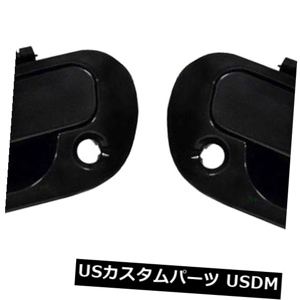 ドアノブ ドアハンドル ホンダアコード非塗装ブラック1998-2002用フロントペアセットドアハンドル用 Front Pair Set Outside Door Handle For Honda Accord Non Painted Black 1998-2002 【並行輸入品】