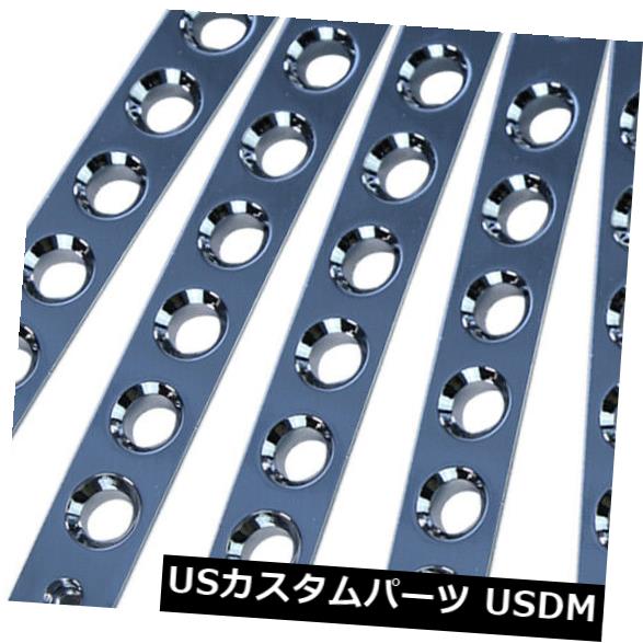 ドアノブ ドアハンドル 光沢のあるジープラングラー銀製のためのドアハンドルのテールゲートのアルミニウムトリムの挿入物 Door Handle Tailgate Aluminum Trim Insert for Jeep Wrangler Silver Glossy 【並行輸入品】 30,102円