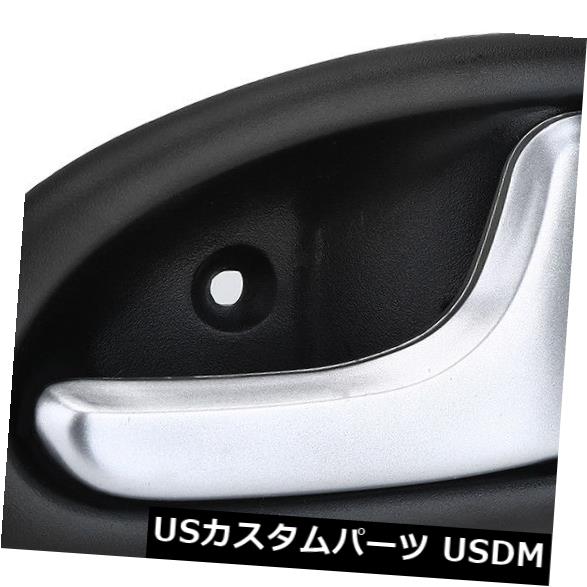 ドアノブ ドアハンドル ルノーClio Megane Scenic Trafic LJ用車左側ドアハンドルブラック＆シルバー Car Left Side Door Handle Black&Silver for Renault Clio Megane Scenic Trafic LJ 【並行輸入品】