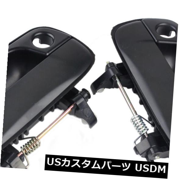 ドアノブ ドアハンドル ヒュンダイアクセント8265025000のために2つの外のドアハンドルの前部左の右の外 2x Outside Door Handle Front Left Right outside For Hyundai Accent 8265025000 【並行輸入品】
