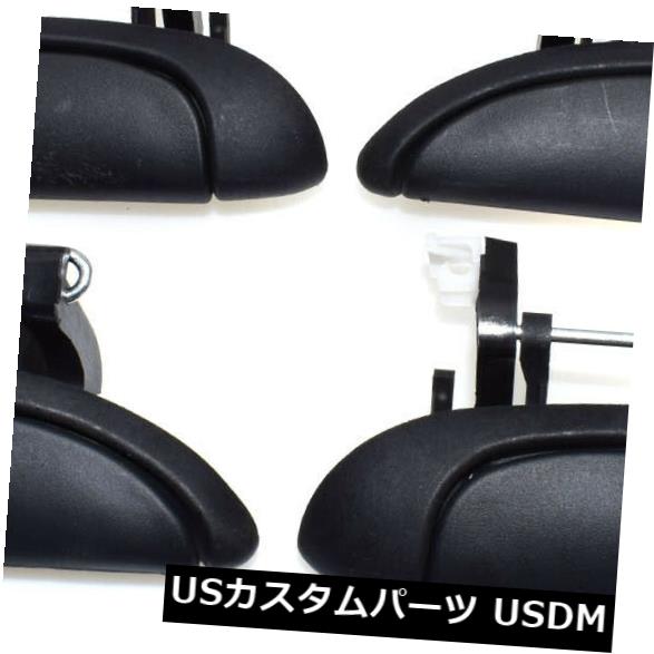 ドアノブ ドアハンドル 7700433075 4 PCS後部左側左側のハンドル、日産広場用ハンドル 7700433075 4 PCS REAR RIGHT LEFT BLACK OUTSIDE DOOR HANDLE FOR NISSAN PLATINA 【並行輸入品】