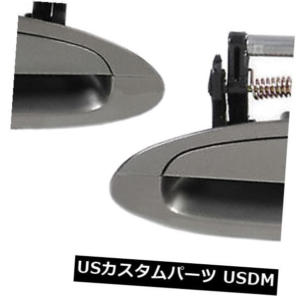 ドアノブ ドアハンドル 2002-06日産アルティマポリッシュピューターメタリックKY2用アウトサイドドアハンドルフロント Outside Door Handle Front For 2002-06 Nissan Altima Polished Pewter Metallic KY2 【並行輸入品】