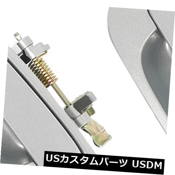 ドアノブ ドアハンドル 98 99-02アコードNH 612 Mリージェントシルバーメタリックのための外のドアハンドル後部ペア Outside Door Handle Rear Pair For 98 99-02 Accord NH612M Regent Silver Metallic 【並行輸入品】