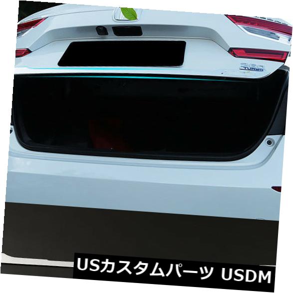 トランクリッドガーニッシュ 1xホンダ10thアコード2018リアトランクリッドテールゲートドアガーニッシュトリムカバー 1x for Honda 10th Accord 2018 Rear Trunk Lid Tailgate Door Garnish Trim Cover 【並行輸入品】
