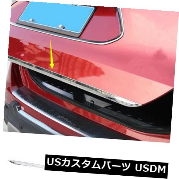 トランクリッドガーニッシュ トヨタRAV4 2013-2018クロームリアトランクリッドテールゲートドアカバートリムガーニッシュ用 For Toyota RAV4 2013-2018 Chrome Rear Trunk Lid Tailgate Door Cover Trim Garnish 【並行輸入品】