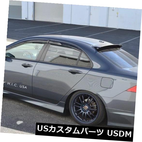 ルーフスポイラー HIC USA 2004 - 2008 TSX Euro Rリアルーフウィンドウバイザースポイラー HIC USA 2004 to 2008 TSX Euro R rear roof window visor spoiler 【並行輸入品】｜カスタムパーツ WORLD倉庫