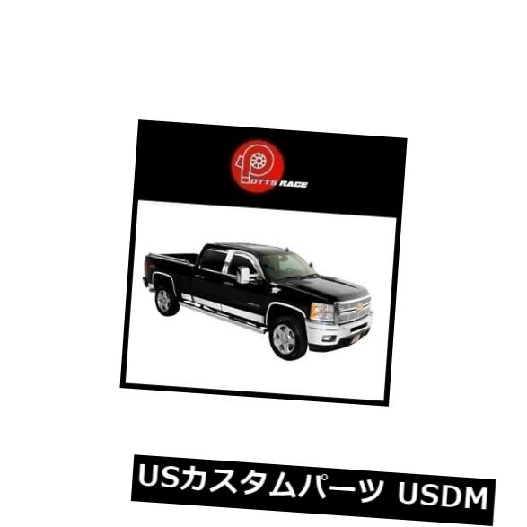 USメッキパーツ Putco 9751211-洗練されたロッカーパネルCoverslは07-13 GMC Sierraに適合 Putco 9751211 - Polished Rocker Panel Coversl fits 07-13 GMC Sierra 【並行輸入品】