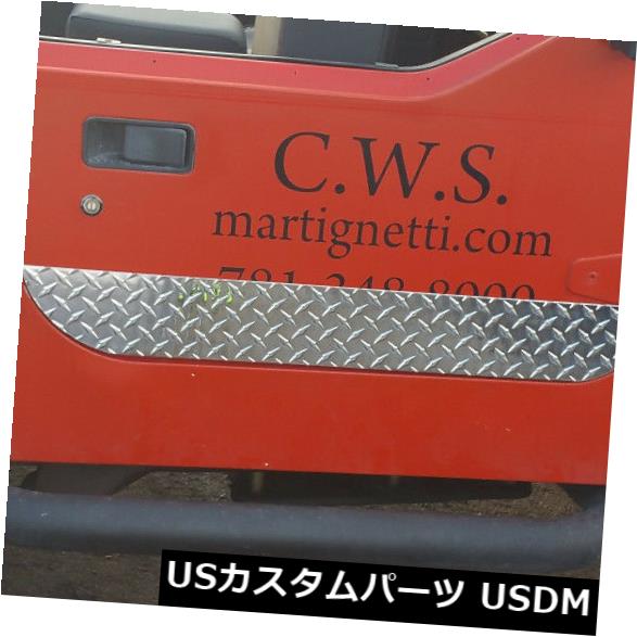 USメッキパーツ ジープダイヤモンドプレート87- 06 YJまたはTJラングラーポリッシュドローワードアカバー JEEP DIAMOND PLATE 87- 06 YJ or TJ WRANGLER POLISHED LOWER DOOR COVERS HIDE RUST 【並行輸入品】