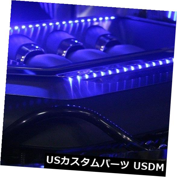 USメッキパーツ Mustang EngineシュラウドカバーIlluminated 5.0 GT 9Pcポリッシュ/ブラシ ed-Green Mustang Engine Shroud Covers Illuminated 5.0 GT 9Pc Polished/Brushed-Green 【並行輸入品】
