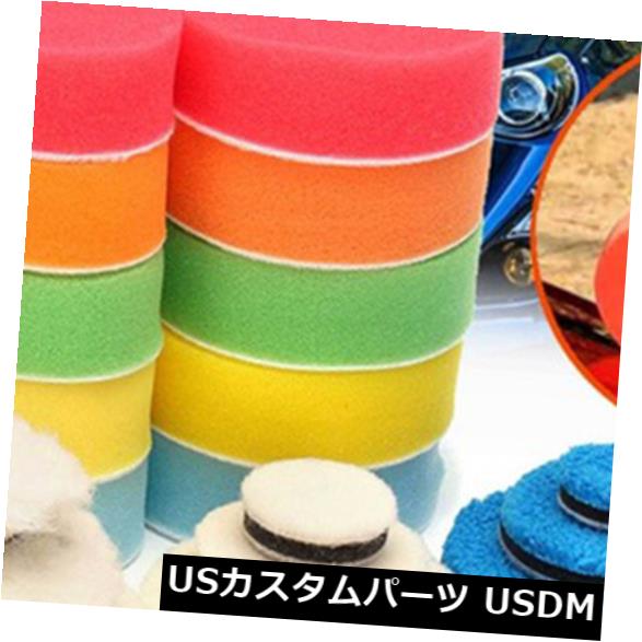 USメッキパーツ 混合1/2/3インチポリッシングワックスパッドバフィングスポンジパッドドリルM14アダプターキット Mixed 1/2/3 Inch Polishing Waxing Pad Buffing Sponge Pads Drill M14 Adapter Kits 【並行輸入品】