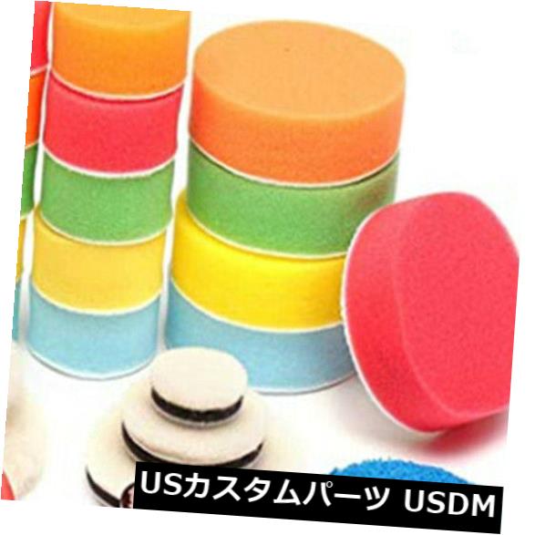 USメッキパーツ 29個/セット1/2/3インチドリルバフ研磨パッドミックスキット+ M14バッキングパッドアダプター 29Pcs/Set 1/2/3 Inch Drill Buffing Polishing Pad Mix Kit+M14 Backing Pad Adapter 【並行輸入品】