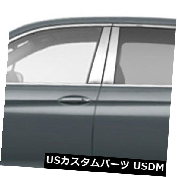 USメッキパーツ 2017-2019ホンダリッジラインの柱ポストカバー（ステンレス8個） Pillar Post Covers for 2017-2019 Honda Ridgeline (Stainless Steel 8pc) 【並行輸入品】
