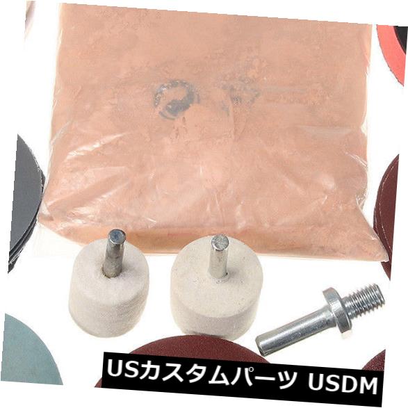 USメッキパーツ 32PCSカーディープスクラッチリムーバーフロントガラスガラスポリッシュ修理ツールキット 32Pcs Car Deep Scratch Remover Windshield Glass Polish Repair Tool Kit 【並行輸入品】
