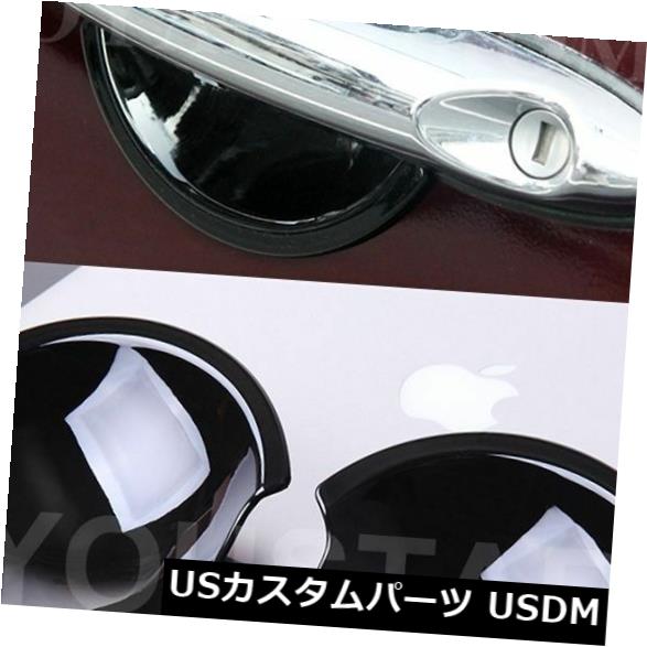 USメッキパーツ デラックスドアハンドルカップx2ミニクーパーR50 R52 R53 R55 R56 R57用グロスブラック DELUXE Door Handle Cups x2 GLOSS BLACK for MINI Cooper R50 R52 R53 R55 R56 R57 【並行輸入品】
