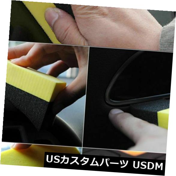 USメッキパーツ 車のU字型のタイヤのワックスをかける磨く混合のスポンジパッドのタイヤの磨くきれいなブラシx1 Car U-Shape Tire Waxing Polishing Compound Sponge Pad Tyre Polish Clean Brush x1 【並行輸入品】