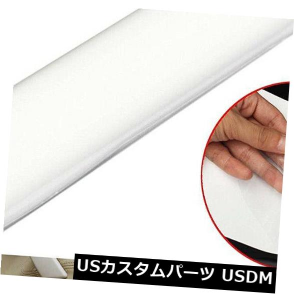 USメッキパーツ ユニバーサルDIYクリアカードアシルエッジペイントアンチスクラッチプロテクターフィルムシート Universal DIY Clear Car Door Sill Edge Paint Anti-Scratch Protector Film Sheet 【並行輸入品】