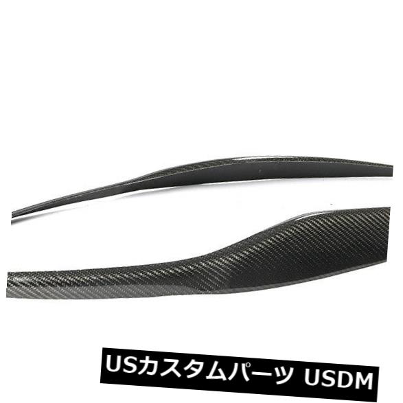 アイライン フォードフィエスタ09-12用2PCSフロントまぶた眉毛ヘッドライトカバーカーボンファイバー 2PCS Front Eyelids Eyebrow Headlight Cover Carbon Fiber For Ford Fiesta 09-12 【並行輸入品】