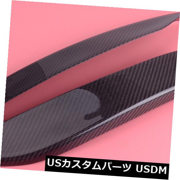 アイライン カーボンファイバーヘッドライトカバーまぶた眉毛トリムフィット日産350Zフェアレディ Carbon Fiber Headlight Cover Eyelids Eyebrows Trim Fit for Nissan 350Z Fairlady 【並行輸入品】