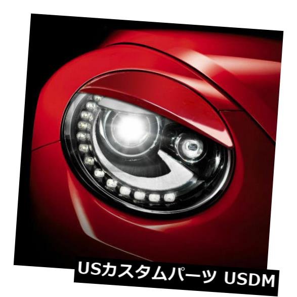 アイライン ペイントされた怒っているルックヘッドライトは、VWビートル2011-2016のアイリスの眉を眉毛します。 PAINTED ANGRY LOOK HEADLIGHT BROWS EYELIDS EYEBROWS FOR VW BEETLE 2011-2016 【並行輸入品】