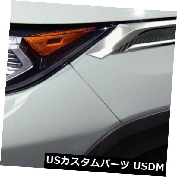 アイライン トヨタRAV4 2019 2020クロームフロントヘッドライトランプまぶた眉毛カバートリム For Toyota RAV4 2019 2020 Chrome Front Headlight Lamp Eyelid Eyebrows Cover Trim 【並行輸入品】