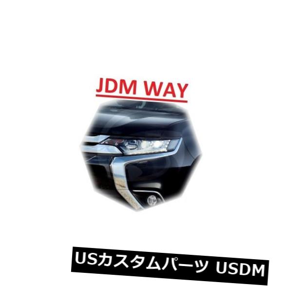 アイライン 三菱アウトランダー眉毛まぶたヘッドライトカバー2015-2017 2ピース For Mitsubishi Outlander Eyebrows Eyelids Headlight Cover 2015-2017 2 pcs 【並行輸入品】