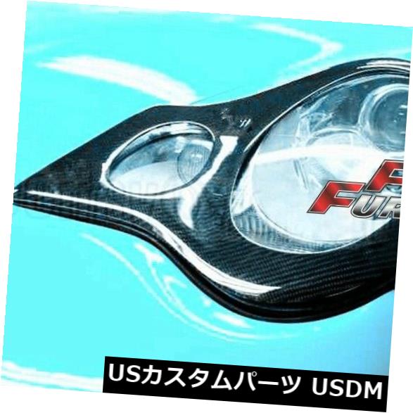 アイライン FOR PORSCHEカーボンファイバー996911カレラアイリッドヘッドライトカバートリム1ペア FOR PORSCHE Carbon fiber 996 911 CARRERA EYELIDS HEADLIGHTS COVERS TRIMS 1 pair 【並行輸入品】