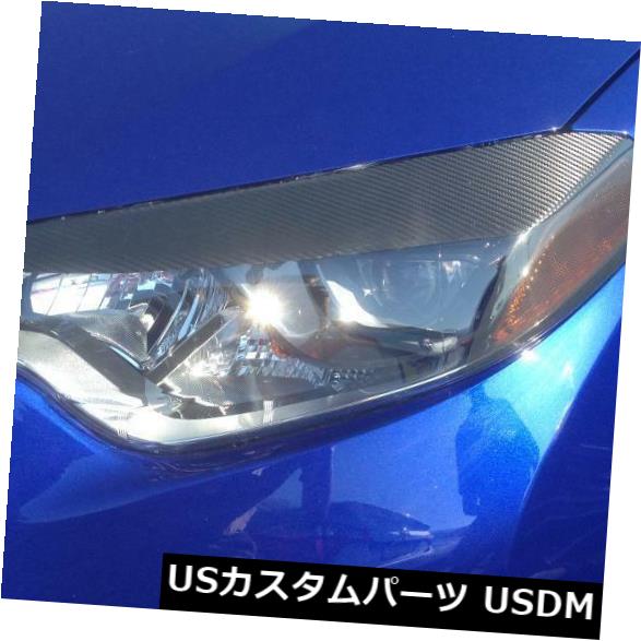 アイライン 14-16カローラカーボンファイバーヘッドライトアイリッド+サイドマーカーオーバーレイプレカット4ピース 14-16 Corolla Carbon Fiber Headlight Eyelid +Side Marker overlays precut 4 piece 【並行輸入品】