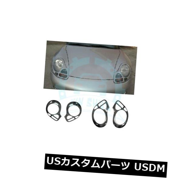 アイライン ポルシェ911 996のための2xカーボン繊維のヘッドライトの眉毛のまぶたのトリムの鋳造物 2x Carbon Fiber Headlight Eyebrow Eyelid Trim Moulding For Porsche 911 996 【並行輸入品】