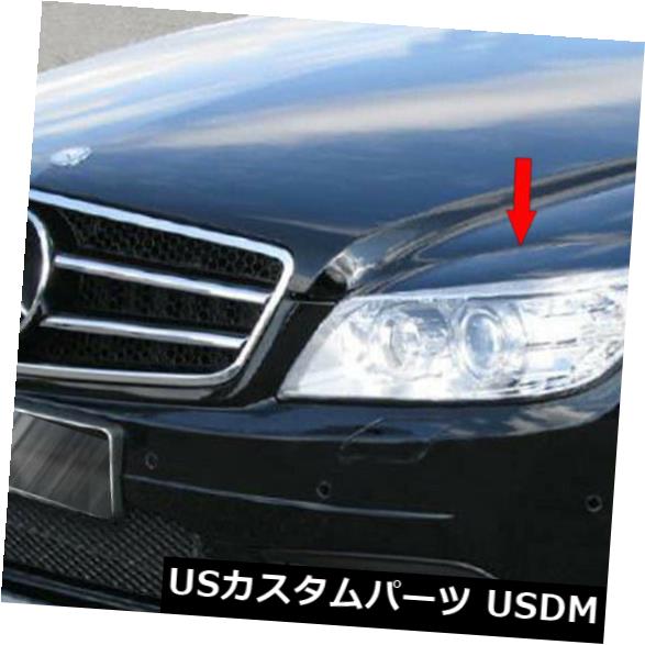 アイライン メルセデスベンツCクラスW204セダンフロントヘッドライトまぶた眉毛の塗装ABS Painted ABS For Mercedes BENZ C-Class W204 Sedan Front Headlight Eyelids Eyebrow 【並行輸入品】