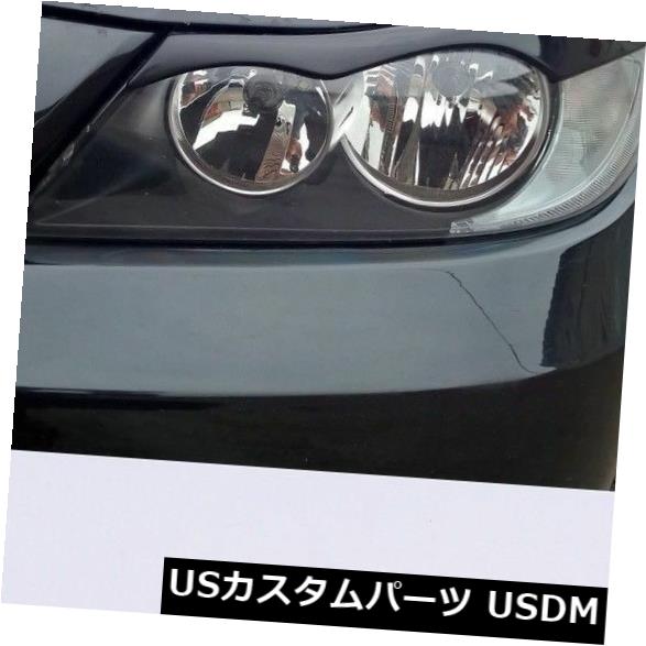 アイライン BMW e90 e91ヘッドライト眉毛未塗装まぶたトリムカバーステッカー BMW e90 e91 Headlight Eyebrows Unpainted Eyelids Trim Cover Sticker 【並行輸入品】
