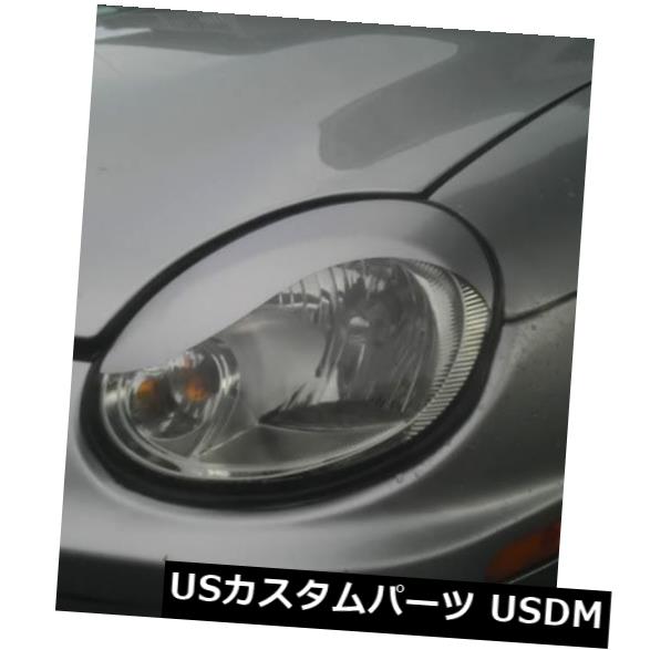 アイライン ダッジネオンヘッドライトまぶたオーバーレイカーブ3 Mスコッチ印刷光沢シルバーsrt 4 Dodge Neon headlight Eyelid Overlays brows curve 3M Scothprint Gloss Silver srt4 【並行輸入品】
