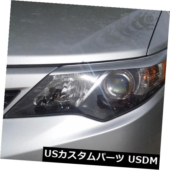 アイライン 2012-14カムリプレカットヘッドライトアイリッドオーバーレイ-グロスシルバーアイブロウグラフィック 2012-14 Camry pre-cut Headlight Eyelid Overlays - Gloss Silver eye brow graphics 【並行輸入品】