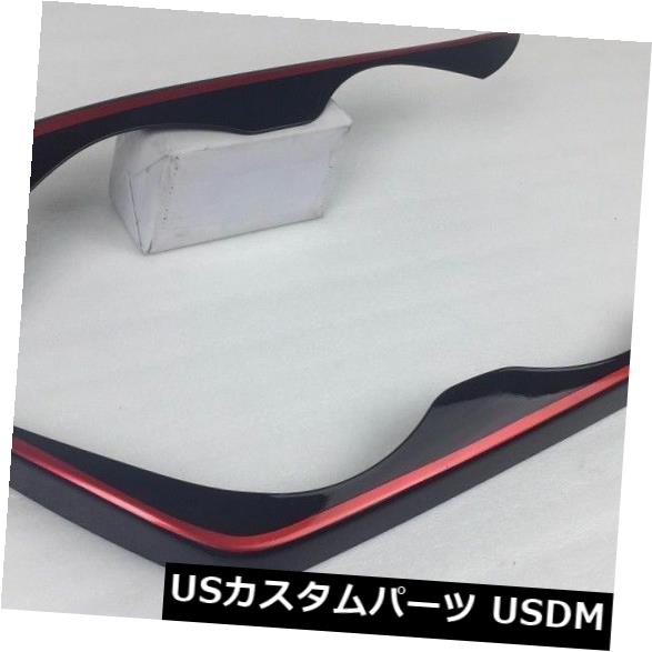 アイライン 塗装済み黒+赤線BMW 98-02 E46 4DRセダンフロントヘッドライト眉毛まぶた Painted Black+RED Line BMW 98-02 E46 4DR Sedan front Headlight Eyebrows Eyelids 【並行輸入品】