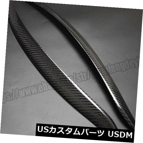 アイライン BMW E92 E93 M3 2PCS用カーボンファイバーまぶた眉毛ふたヘッドライト成形トリム Carbon Fiber Eyelids Eyebrow Lid Headlight Molding Trim for BMW E92 E93 M3 2PCS 【並行輸入品】