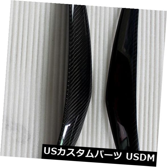 アイライン BMW X6 E71 2008-14用自動カーボンファイバーフロントヘッドライトまぶたカバートリム2pc Auto Carbon Fiber Front Head Light Eyelid Cover Trim 2pc For BMW X6 E71 2008-14 【並行輸入品】
