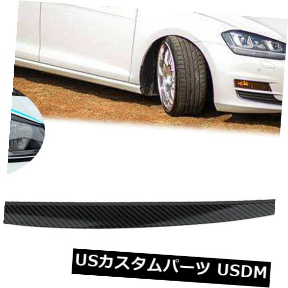 アイライン VWゴルフ7 GTI GTD R MK7 2013-17用カーボンファイバーヘッドライトアイブロウまぶたカバー Carbon Fiber Headlight Eyebrow Eyelids Cover For VW Golf 7 GTI GTD R MK7 2013-17 【並行輸入品】