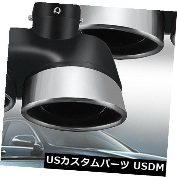 マフラーカッター 2XメルセデスW220 S430 S500ユーロS320 S350排気口デュアルマフラーパイプリア 2X For Mercedes W220 S430 S500 Euro S320 S350 Exhaust Tip Dual Muffler pipe Rear 【並行輸入品】