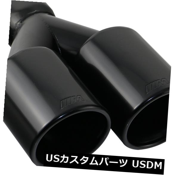 マフラーカッター BMWの黒い溶接デュアル排気管チップ車ノズル-左側 Black welding dual exhaust pipe tip car nozzles for BMW --left side 【並行輸入品】