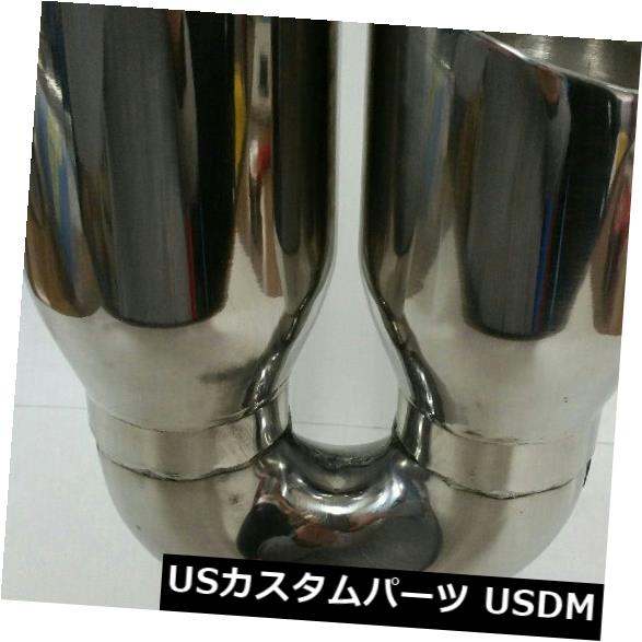マフラーカッター ユニバーサルデュアルステンレススチール製排気チップ3 \