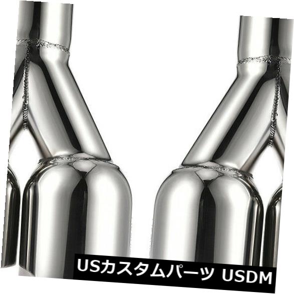 マフラーカッター 2PCSステンレスデュアルウォールエキゾーストチップ2.5 \