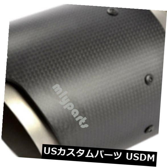 マフラーカッター 1pc In：63mm Out：89mm Akrapovicカーボンファイバーエキゾーストチップマフラーパイプブラックマット 1pc In:63mm Out:89mm Akrapovic Carbon Fiber Exhaust Tip Muffler Pipe Black-Matt 【並行輸入品】